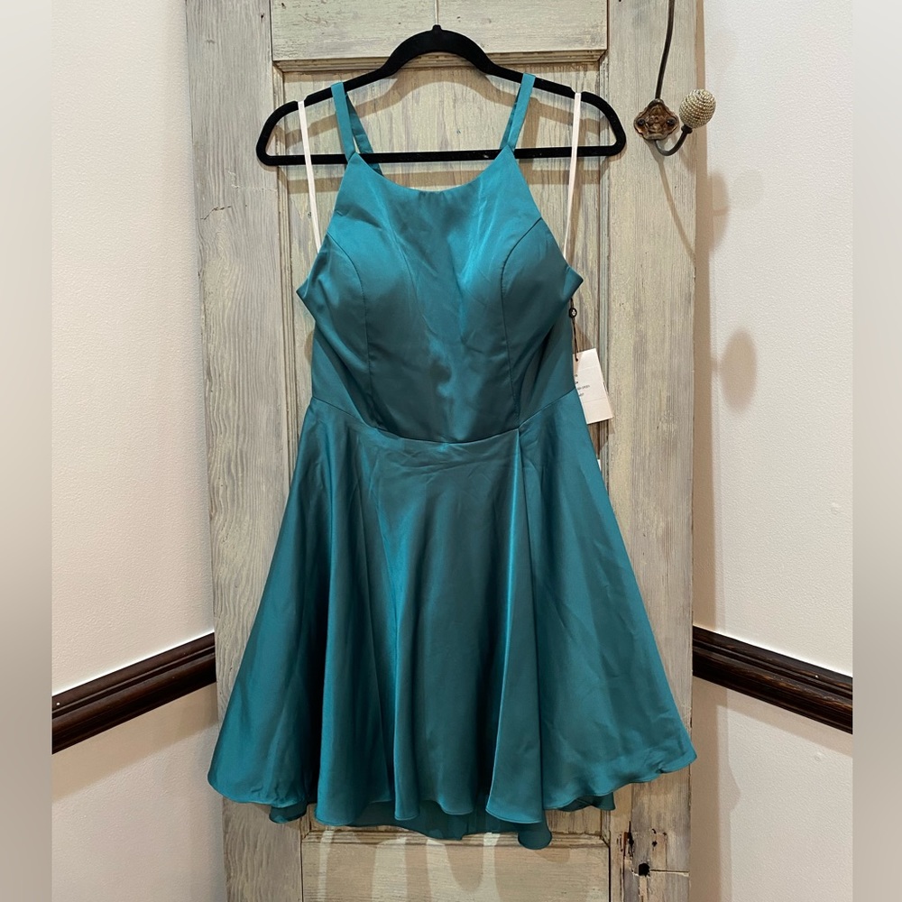 Alyce Paris Dress size 12 short semi formal satin homecoming